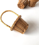 6 Mini Wicker Baskets with Handles | Craft Set