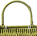 House-Shaped Woven Basket with Lid & Handle