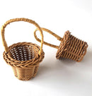 6 Mini Wicker Baskets with Handles | Craft Set