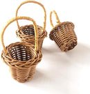 6 Mini Wicker Baskets with Handles | Craft Set