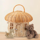 Rattan Mushroom Basket for Storage & Home Décor