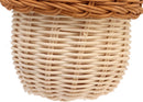 Kids' Rattan Acorn Basket | Woven Storage & Photo Prop