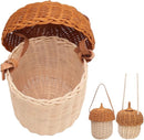 Kids' Rattan Acorn Basket | Woven Storage & Photo Prop