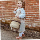 Rattan Mushroom Basket with Lid and Handle | Woven Décor