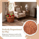 Set of 5 Mini Wicker Baskets for Dollhouses & DIY Décor