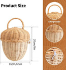 Rattan Acorn Basket for Storage & Home Décor