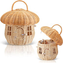 Rattan Mushroom Basket for Storage & Home Décor