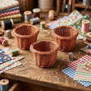 Set of 5 Mini Wicker Baskets for Dollhouses & DIY Décor