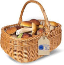 Large Natural Wicker Shopping Basket with Handles